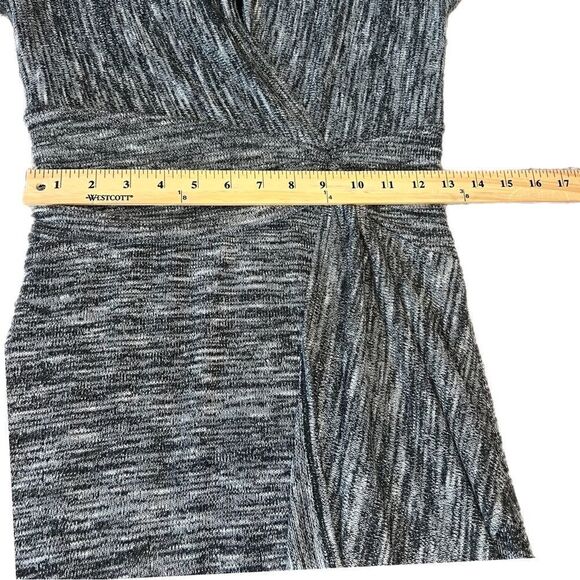 Anthropologie Maeve Grey Dress with Faux Wrap Front. Sz Small. Great Condition! - Picture 11 of 11